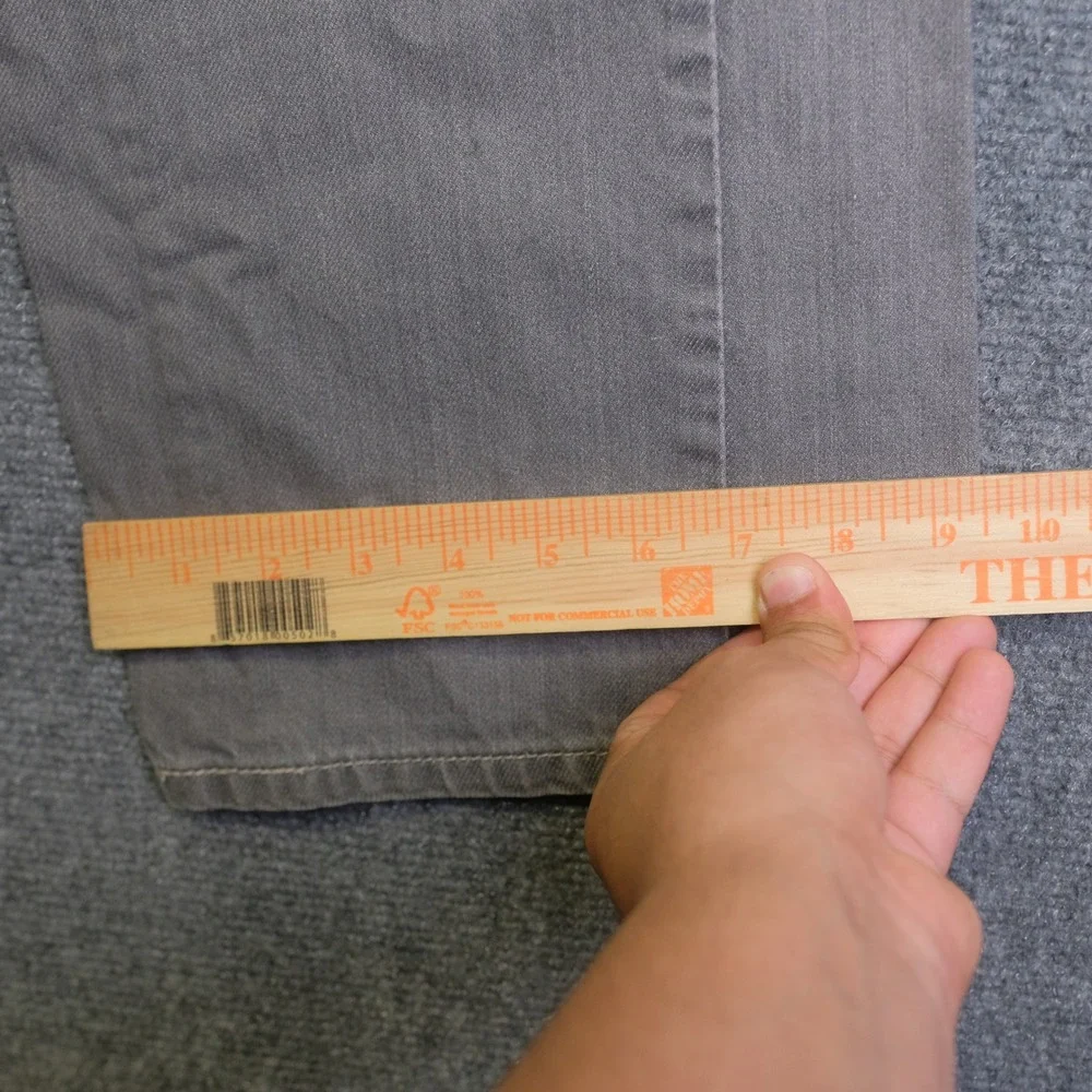 Levis 569 Loose Straight Leg Jeans Mens 34x32 Gray‎ Denim Relaxed Fit Casual